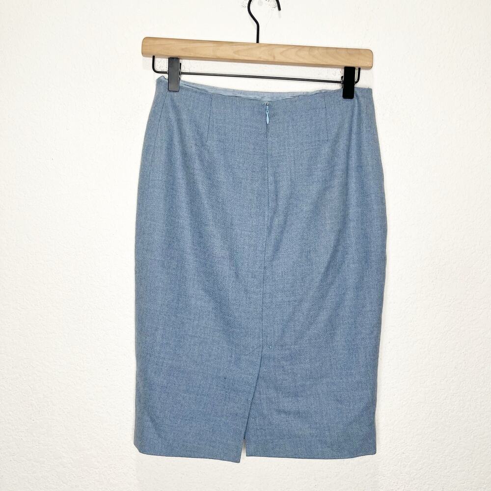 Ralph Lauren Black Label 100% Wool Quiet Luxury Pencil Skirt Old Money Career - Picture 4 of 10